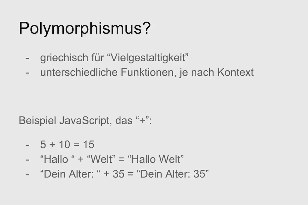 Objektorientierte Web-Programmierung mit PHP – 2.07 Polymorphie