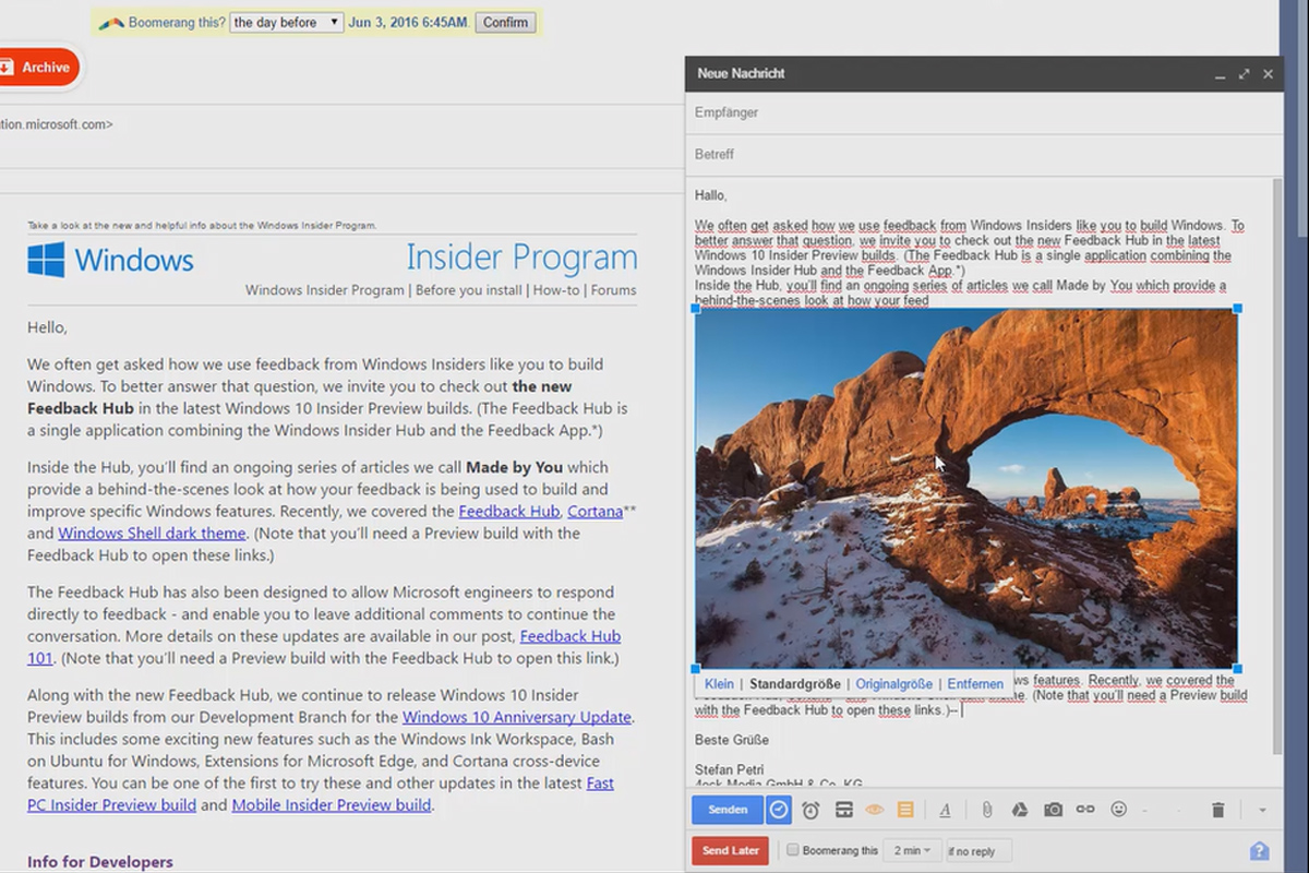 More productive in Google Mail - The best tricks - 13 ways to skillfully remove text formatting + insert photos better