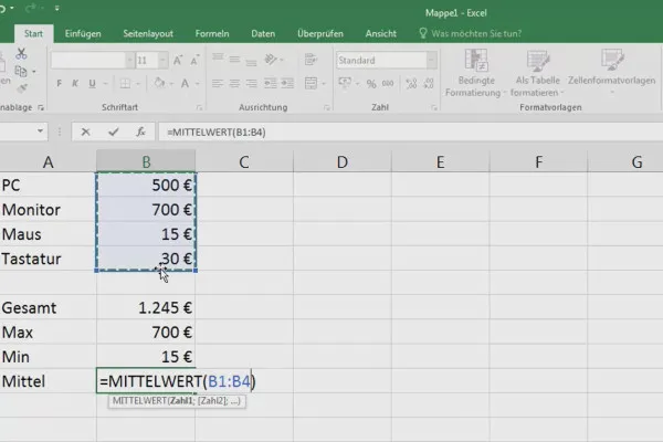 Excel-Grundlagen – Einführung für Anfänger: 13 Taschenrechner