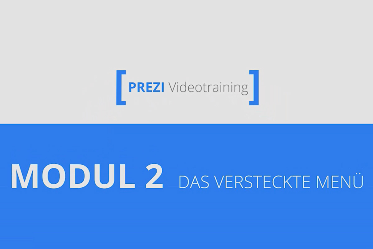 Prezi pour débutants - Des présentations qui enthousiasment - 2.6 Le menu caché