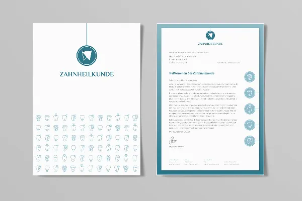 Diseño de papelería para tecnología/medicina dental