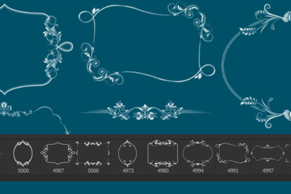 The large brush package - decorated lines, frames and ornaments 13