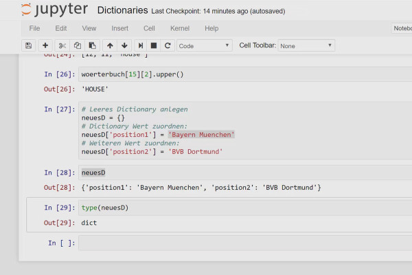 Programmation Python pour débutants - 13 Dictionnaires.