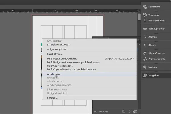 Adobe InCopy CC für Redakteure – 4.8 Verpacken und Rückgabe der Daten