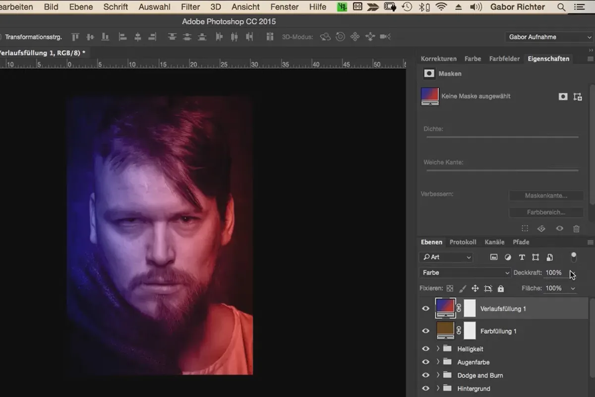 Fúze - Morfologický postup v programu Photoshop - 13 barevných vzhledů