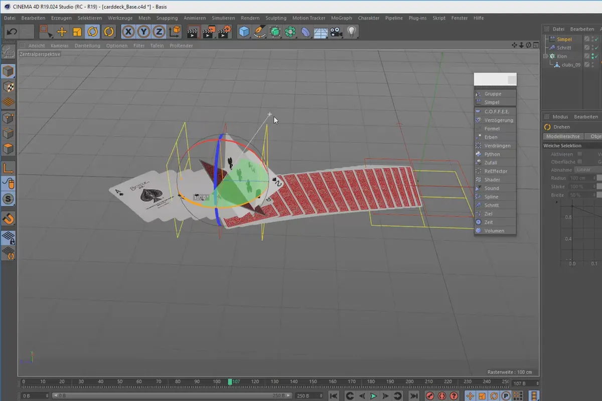 3D-Animation erstellen in Cinema 4D: 3.5 MoGraph: Effektoren