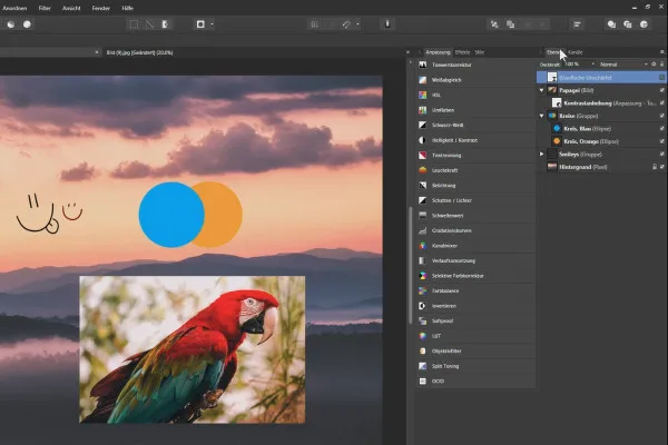 Affinity Photo-Tutorial – Grundlagen: 2.3 | Mit Ebenen arbeiten II