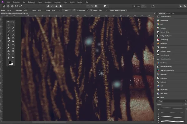 Forbedre bilder i Affinity Photo: 13 | Fjerne riper og støv