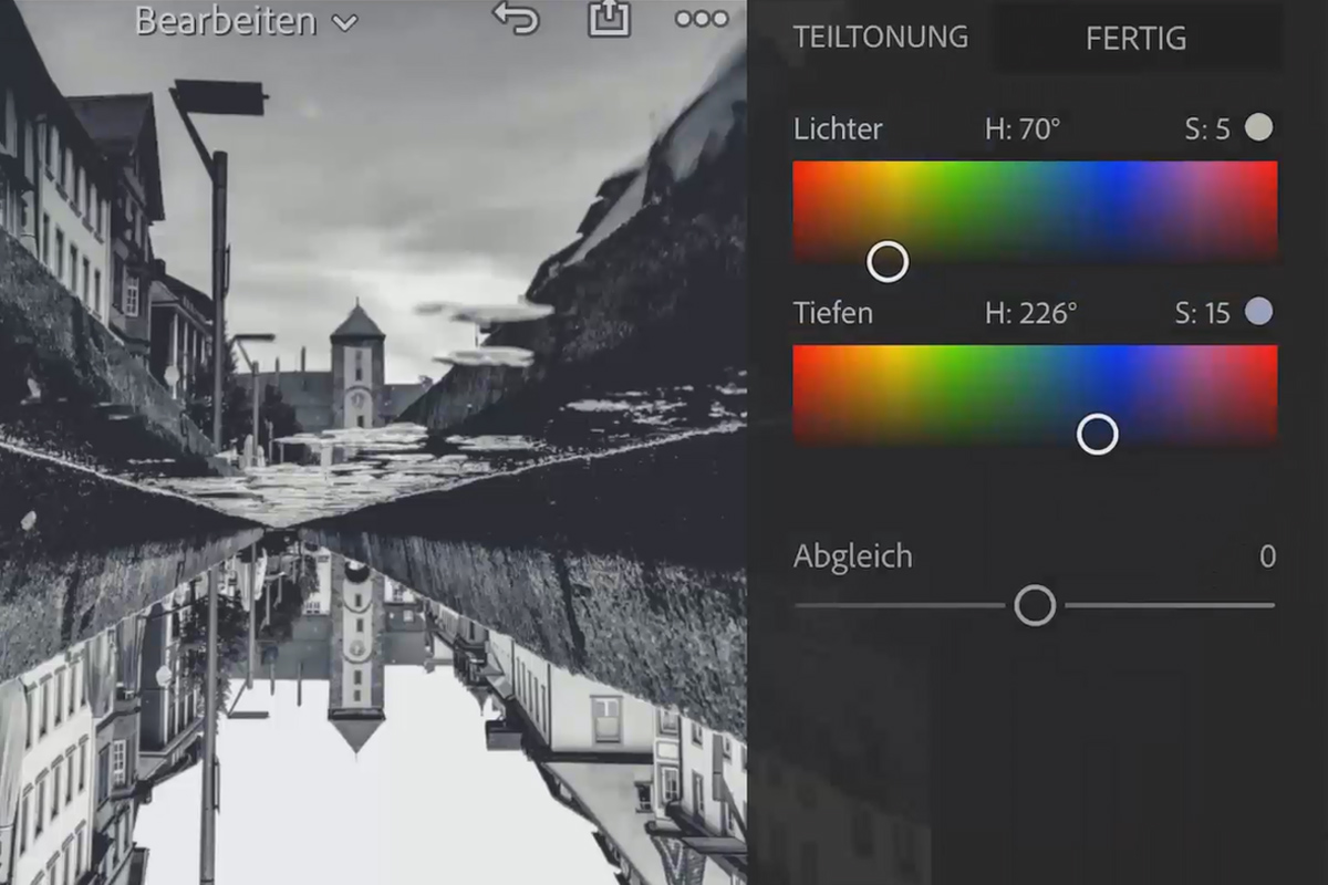 Smartphone-fotografie en -beeldbewerking: 3.4 Weerspiegeling in de stad - Lightroom mobiel