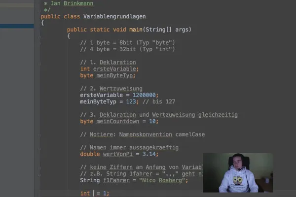 Java für Einsteiger – 4.2 Variablen verwenden (Teil 2)