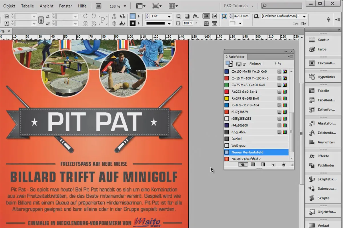 Tipps & Tricks zu Adobe InDesign: Schnell an neue Verläufe kommen