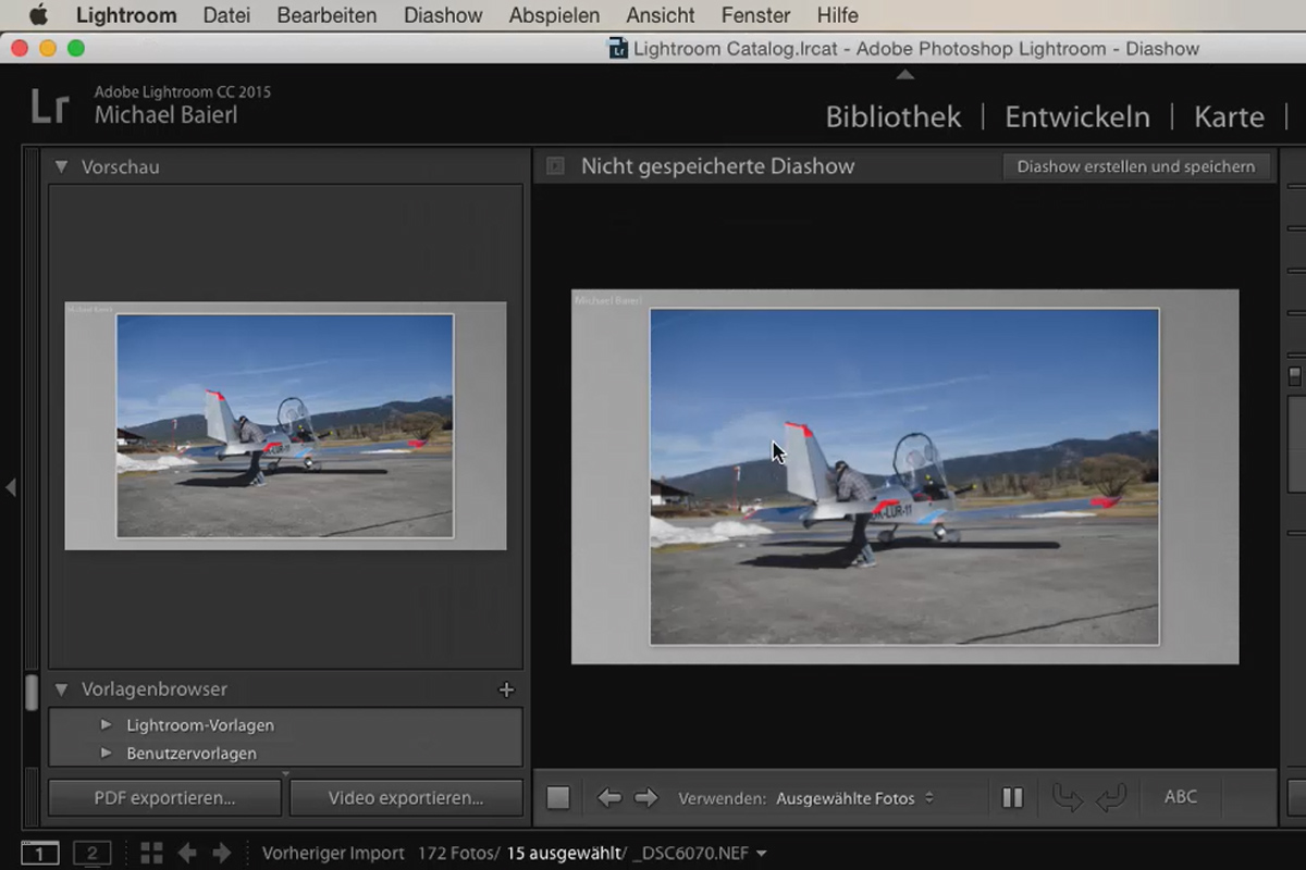 Lightroom para principiantes y usuarios de nivel intermedio: 03 - Los controles de un vistazo - 3.5 - Pase de diapositivas