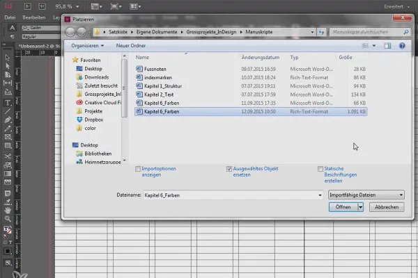 Großprojekte in Adobe InDesign - 3.01 - Importmöglichkeiten von Text