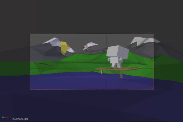 The practical training for Blender beginners - 3.4 Landscape: Material