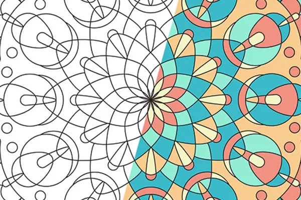 Faszinierende Formen: vektorbasierte Mandala-Vorlagen – Version 13