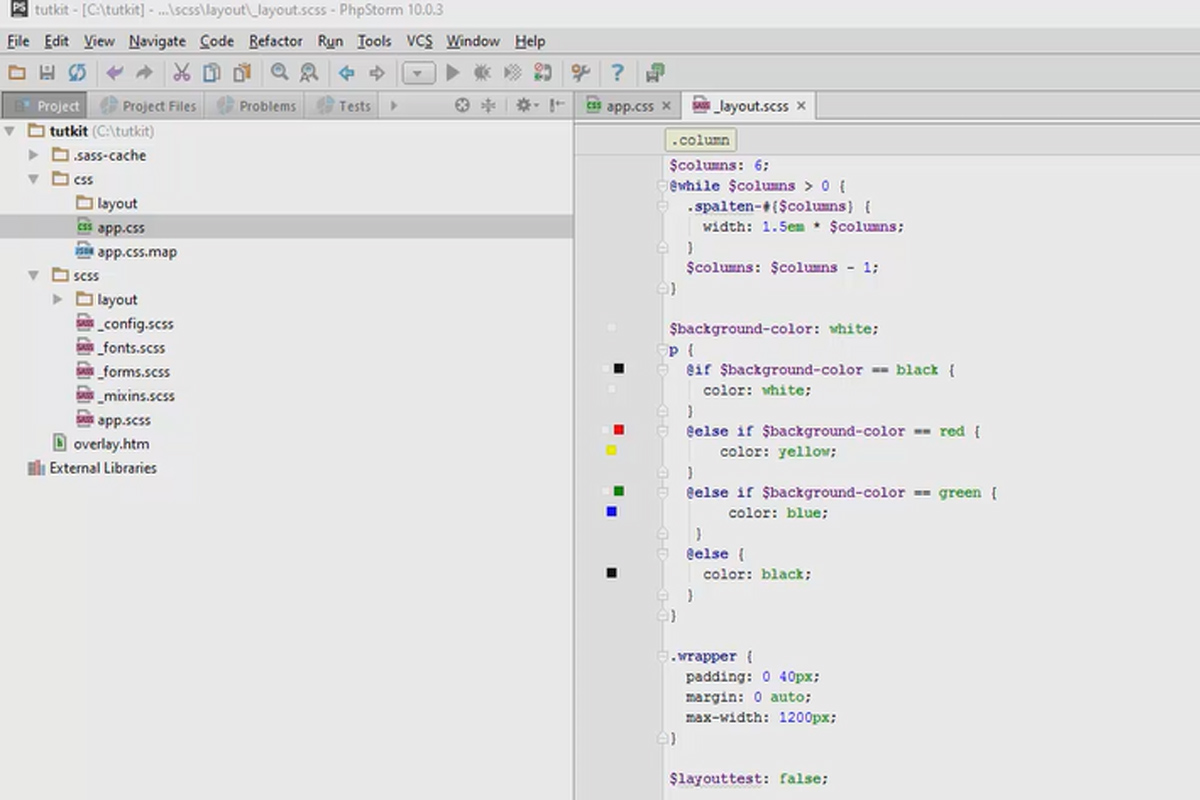 Modern CSS with Sass - 13 case decisions with if and else