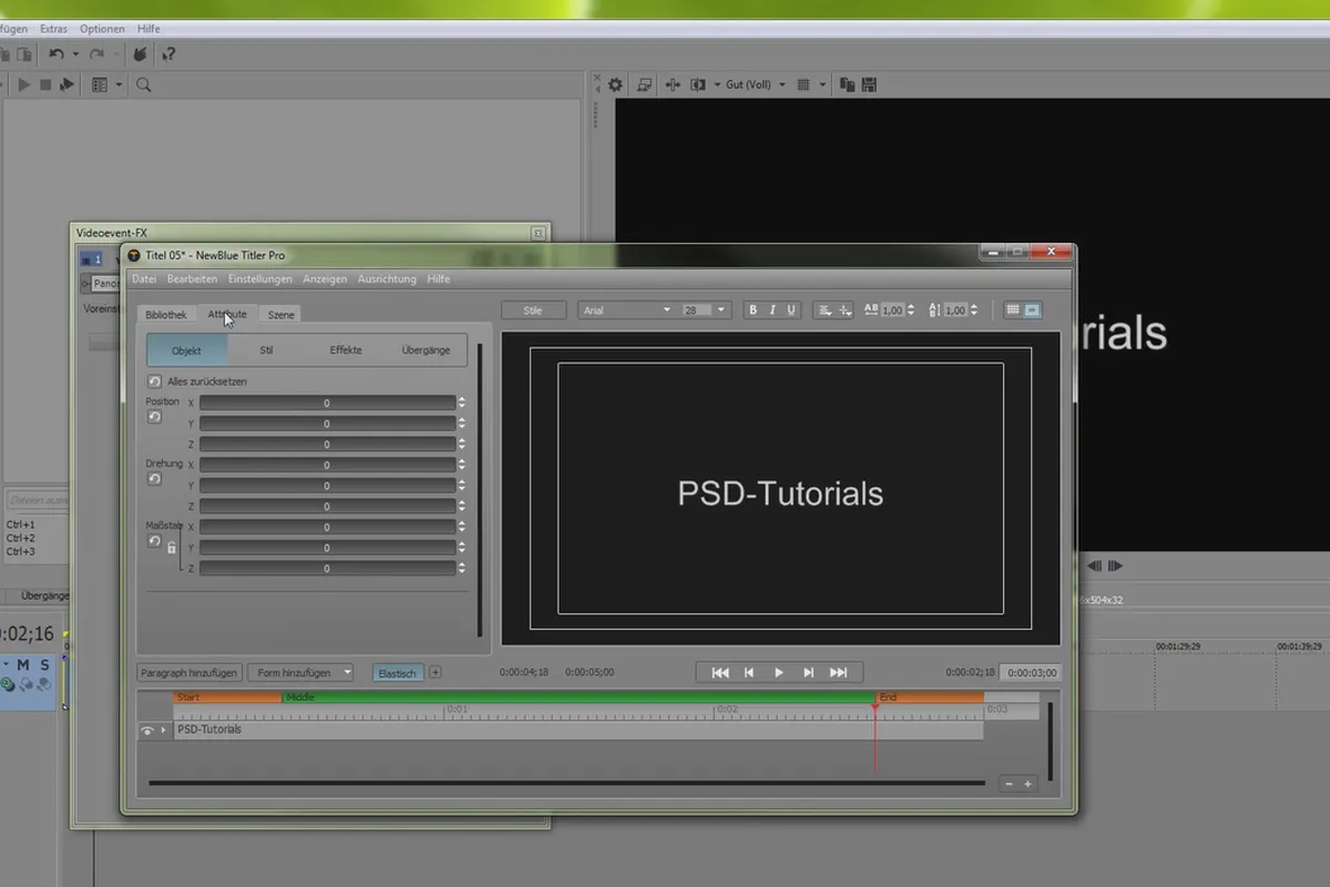 VEGAS Pro 14 – NewBlueFX Titler Pro 5 – 부분 1
