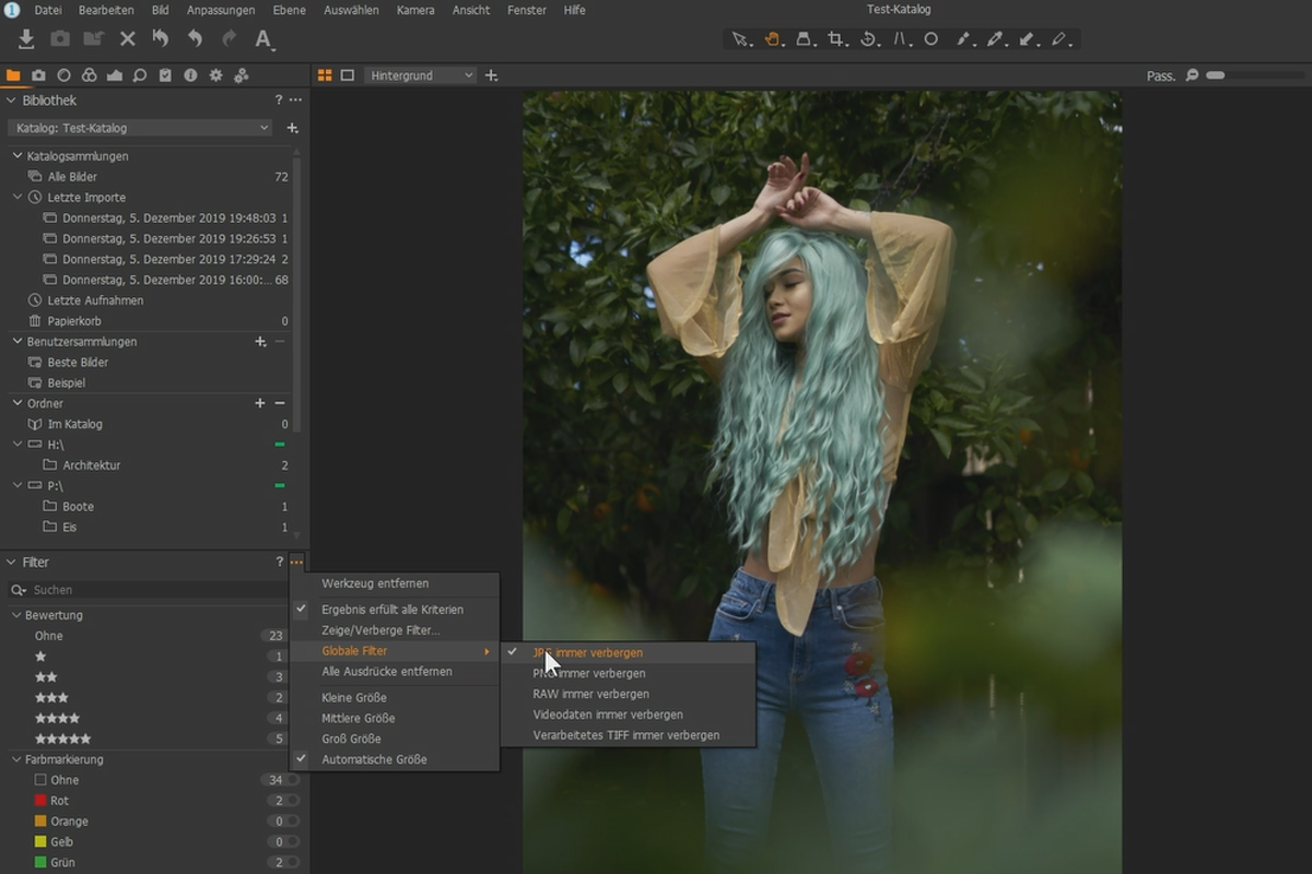 Capture One Pro-tutorial: 2.8 | Gebruik van zoekfilters