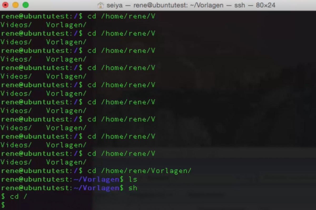 Linux für Einsteiger – 4.4 Der Tab-Stopp-Trick