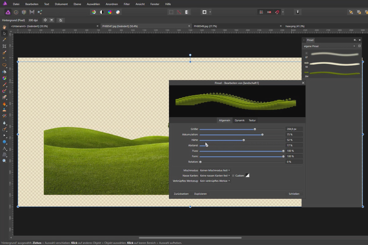 Affinity Photo - Kwasten gebruiken: 11.4 | Eigen kwasten maken