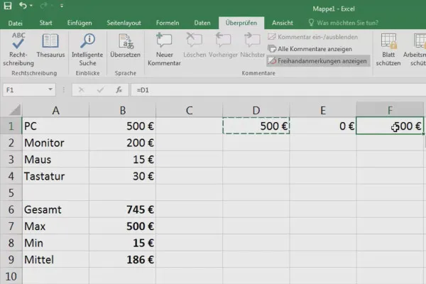 Excel-Grundlagen – Einführung für Anfänger: 14 Wie denkt Excel bei Bezügen? Formel durch Ziehen kopieren!