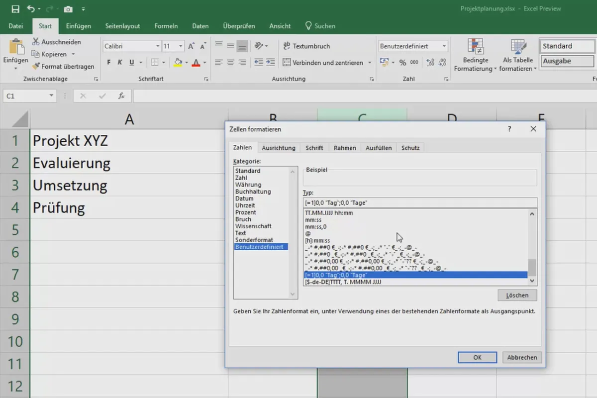 Cours Excel pour contrôle de gestion et ventes : affecter les formes singulier et pluriel aux éléments de la liste des assortiments, unités, devises, etc.