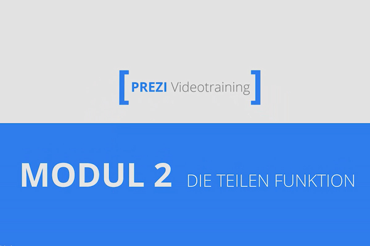Prezi pour les débutants - des présentations qui enthousiasment - 2.7 La fonction de partage