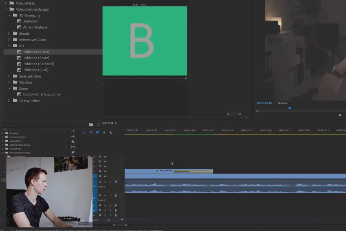 Premiere Pro CC-Tutorial: 3.5 | Übergänge & Überblendungen