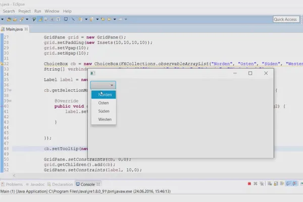 JavaFX for GUI-utvikling - 14 ChoiceBox.