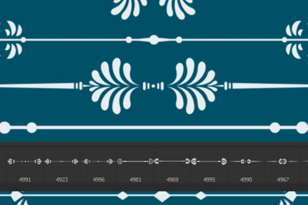 The large brush package - decorated lines, frames and ornaments 14