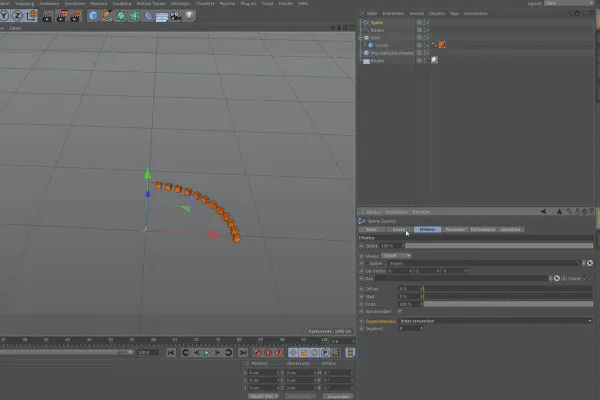 Cinema 4D MoGraph 초보자를 위한 - 2.10 Effectors: Spline