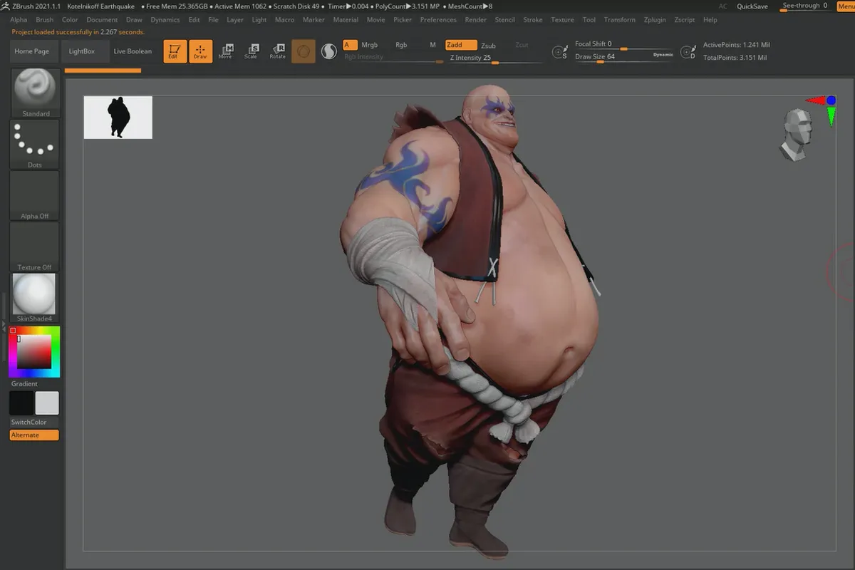 ZBrush 2021 - 비디오 트레이닝 갱신 사항: 13 | iMage3D (GIF/PNG)