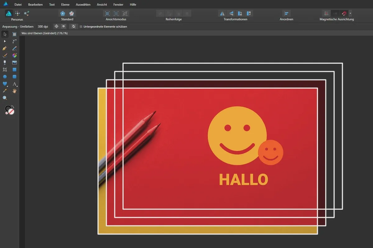 Affinity Designer-Tutorial – Grundlagen: 3.1 | Was sind Ebenen?