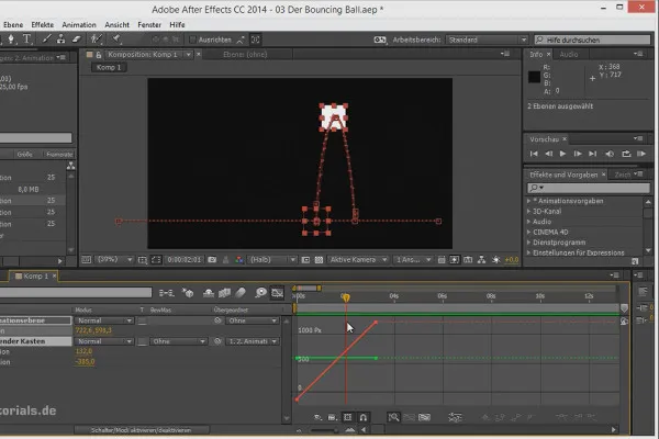 Animación simplificada: bola basculante - superposición de animaciones