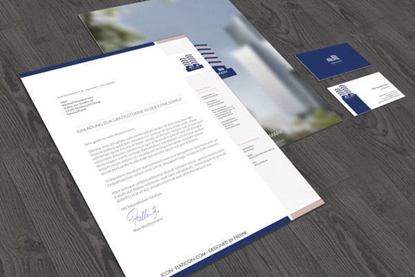 Plantilla de Photoshop para papelería y tarjetas de visita
