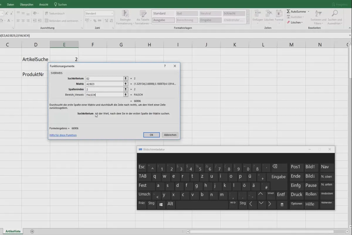 Tutorial Excel: Pivot, diagram, dan desain tabel untuk presentasi data yang jelas - Bantuan untuk rumus 2.13