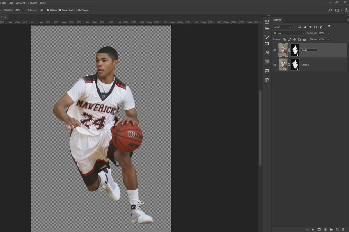 Photoshop-Composing-Tutorial: Der Sportsgeist – 1 Basketballer vorbereiten