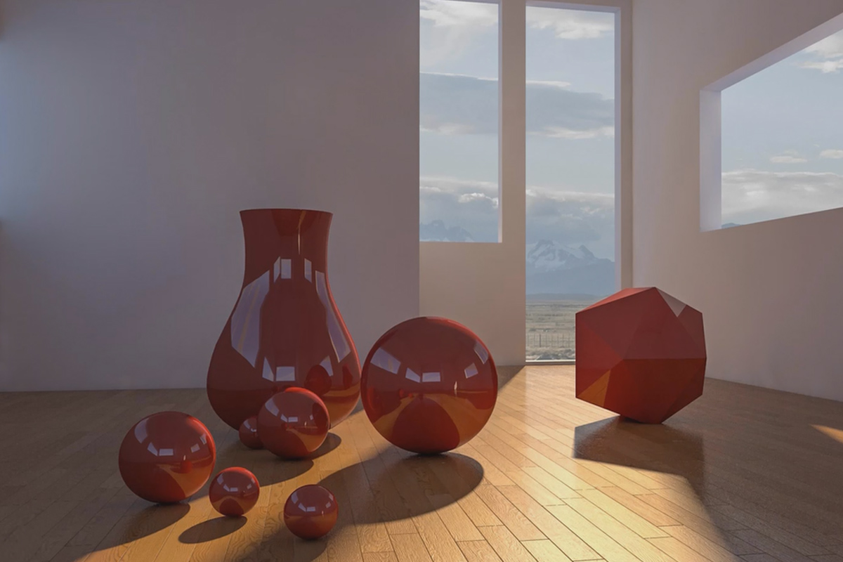 Praktik i Cinema 4D - Modellering och belysning av en rymdstation: 14 ljusstudier.