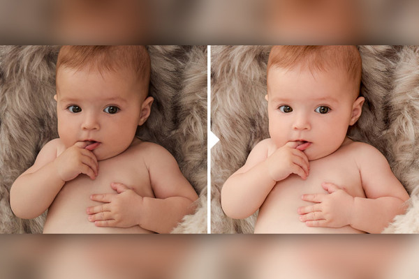 Photo preset for baby photos (Lightroom, Camera Raw): 13 | More Contrast