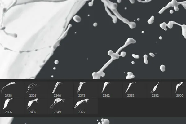 Πινέλα για το Photoshop, GIMP, Affinity Photo & Co: Εικόνες γάλατος 14