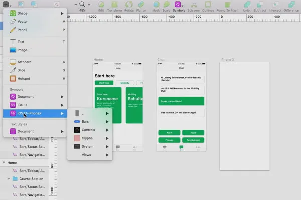 Sketchtutorial: 4.5 iPhone X-design