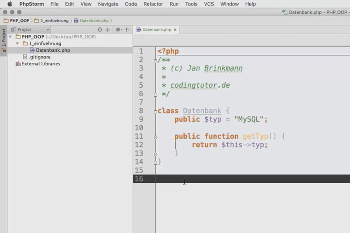 Objektorientert webprogrammering med PHP - 3.01 klasser i PHP