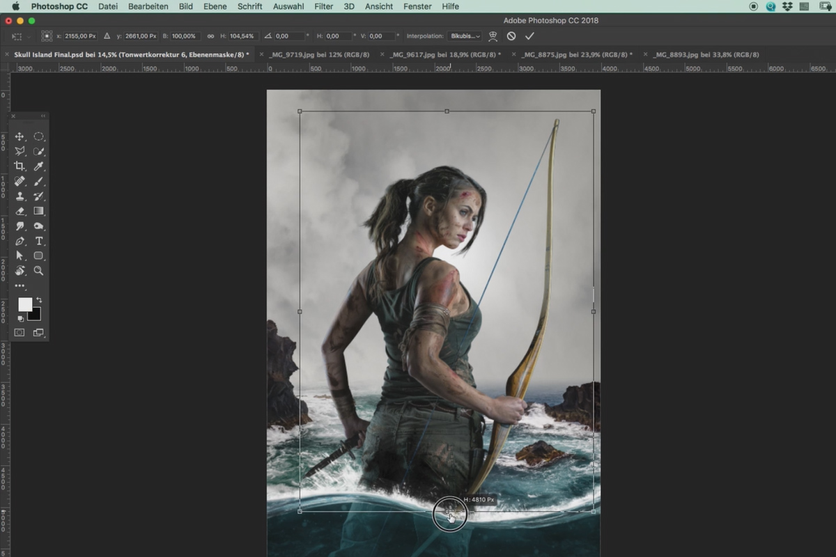 Creación de carteles al estilo de Tomb Raider - Tutorial de fotografía y Photoshop: 15 Guía de iluminación