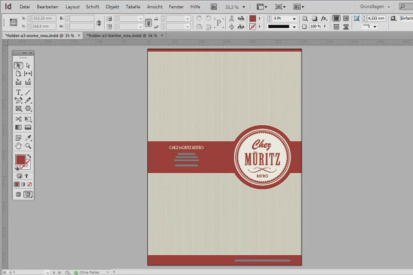 Designing a professional menu in Adobe InDesign - Part 1