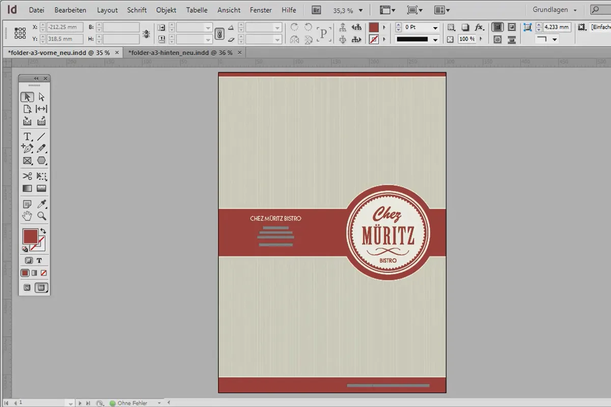 Mendesain menu profesional menggunakan Adobe InDesign - Bagian 1