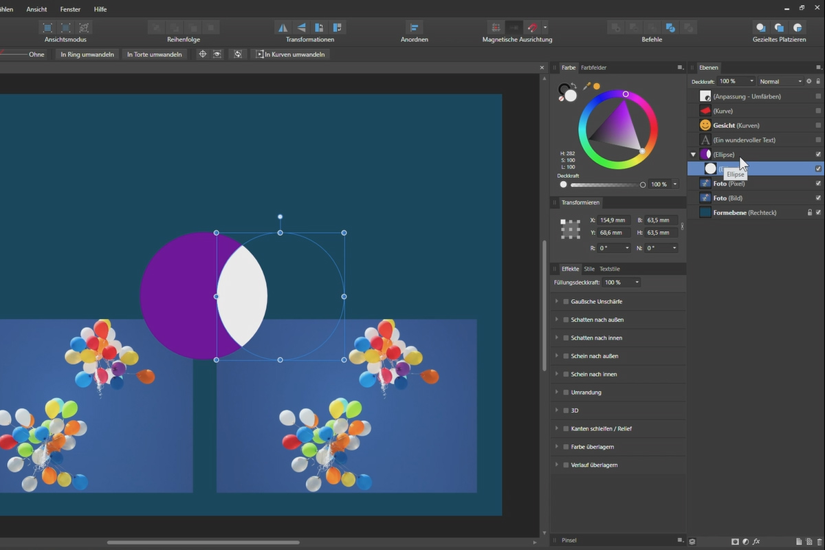 Affinity Designer-opplæring - Grunnleggende: 3.2 | Organisere lag