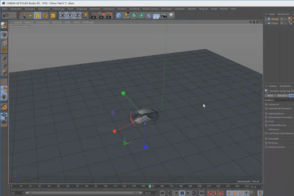 3D-Animation erstellen in Cinema 4D: 3.7 Dynamics