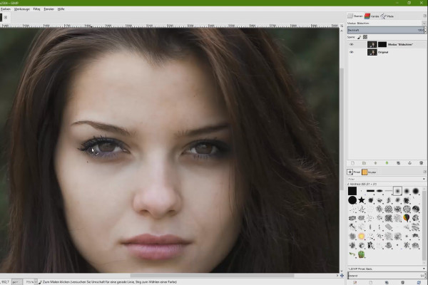 Retouche d'images avec GIMP : le tutoriel pratique - 15 Éclaircir les yeux