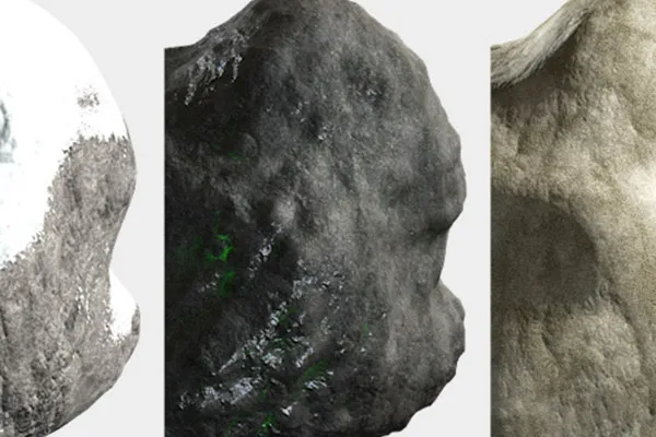 Material for Cinema 4D: Rock and stone shaders - Cinema 4D file with shaders and sample object