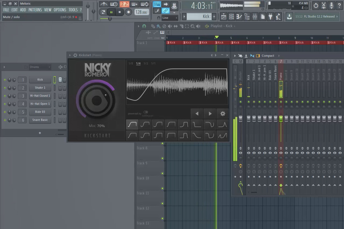 FL Studio ile dijital müzik üretimi - 5.2 Örnek prodüksiyon: Pratikte Sidechaining